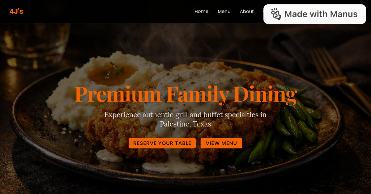 4J's Family Restaurant in Palestine, TX