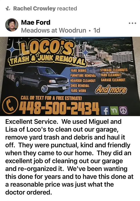 LOCO'S TRASH & JUNK REMOVAL in Saint Marks, FL