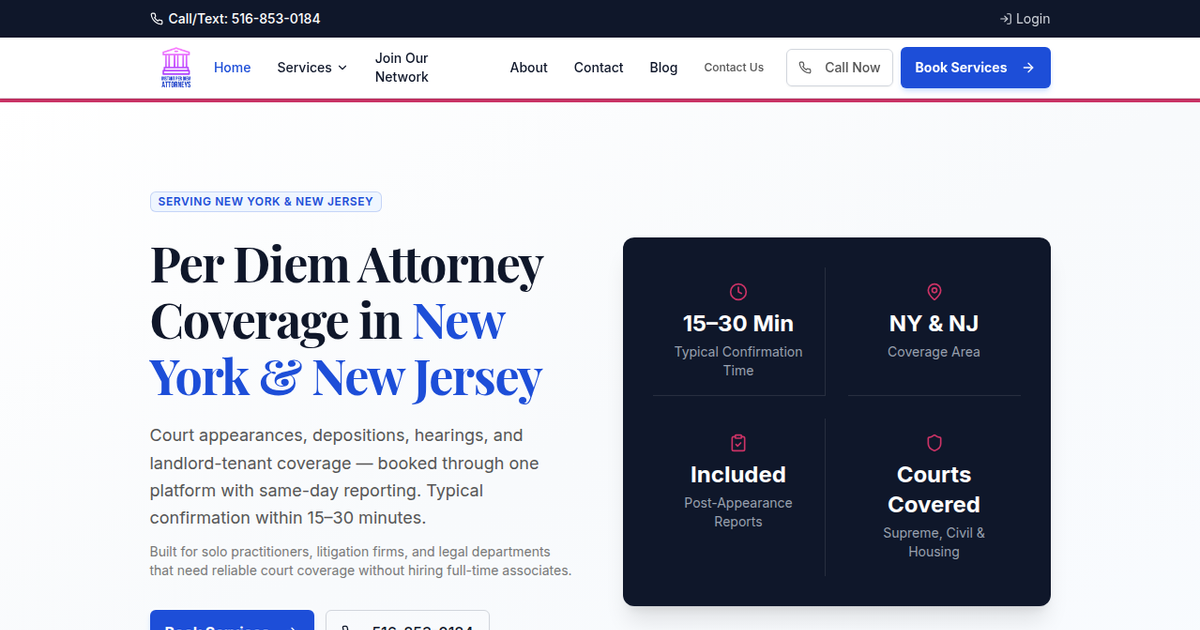 Instant Per Diem Attorneys in New York, NY