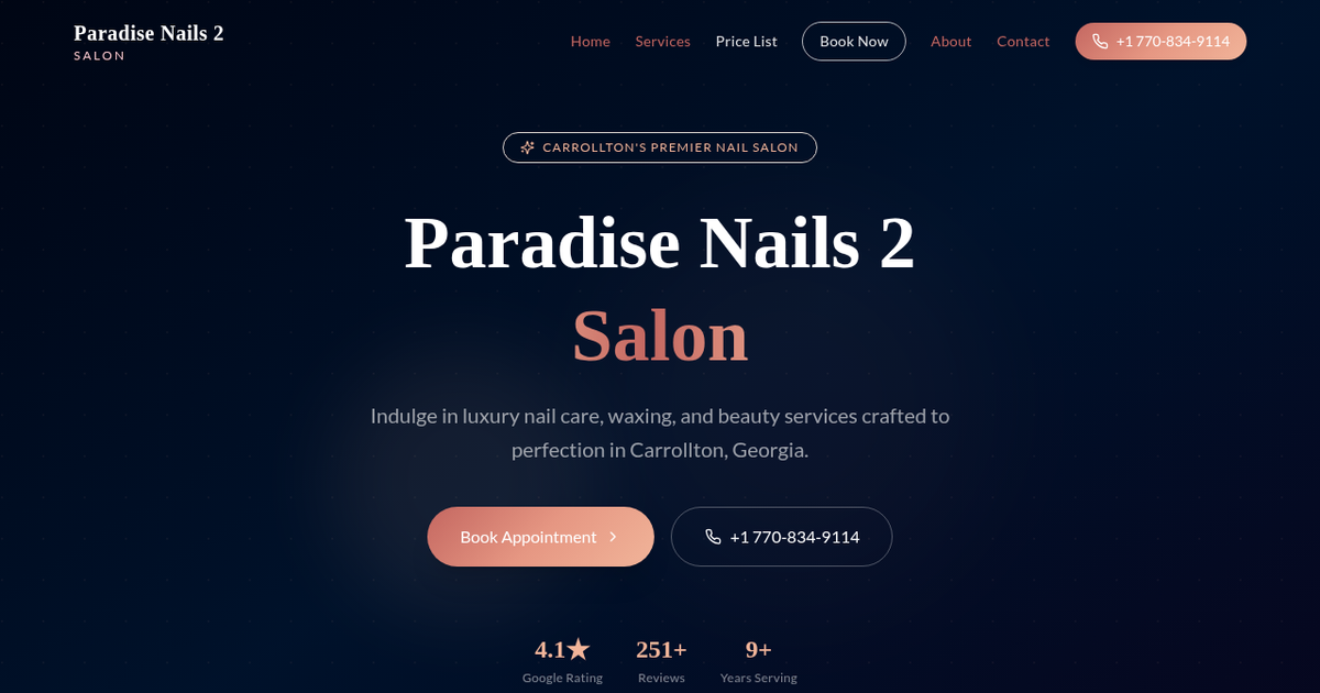 Paradise Nails 2 in Carrollton, GA (2)