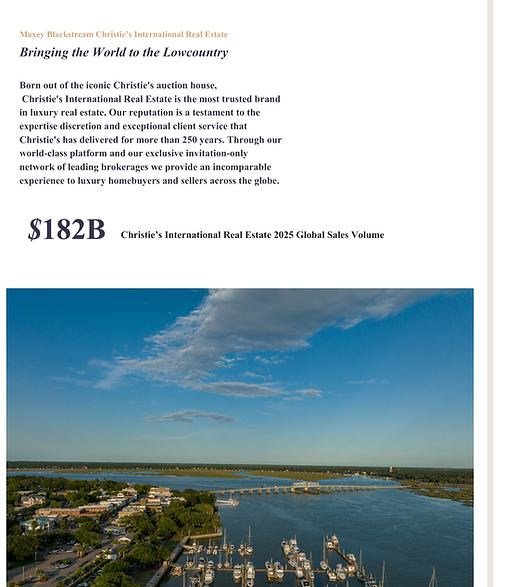Megan Feight, Maxey Blackstream Christie’s International Real Estate in Beaufort, SC
