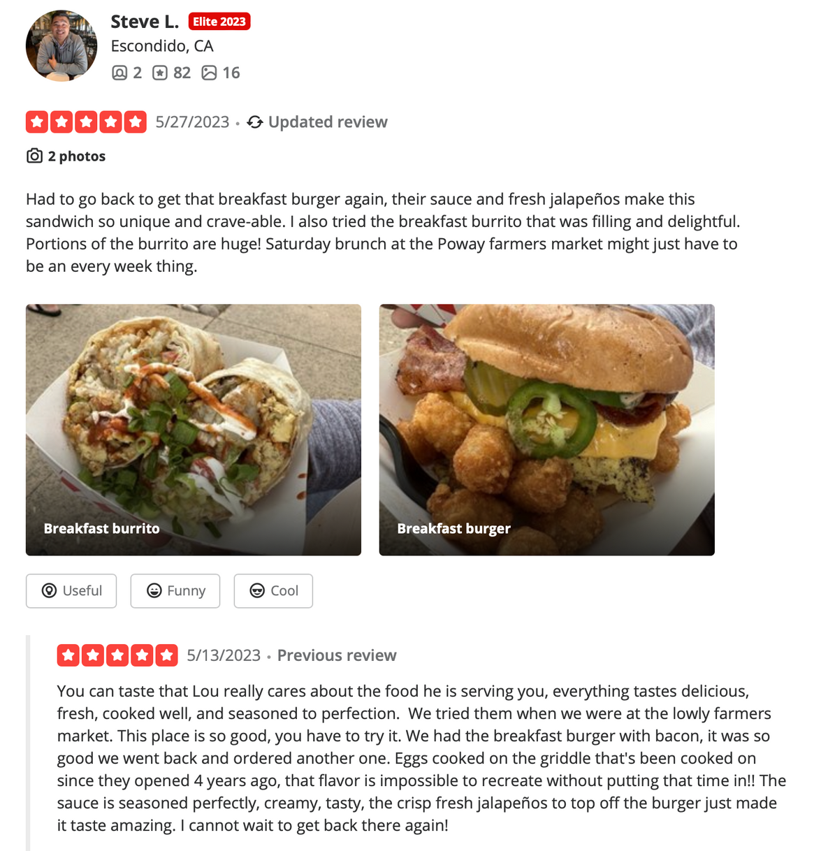 Hangry Louies in Oceanside, CA