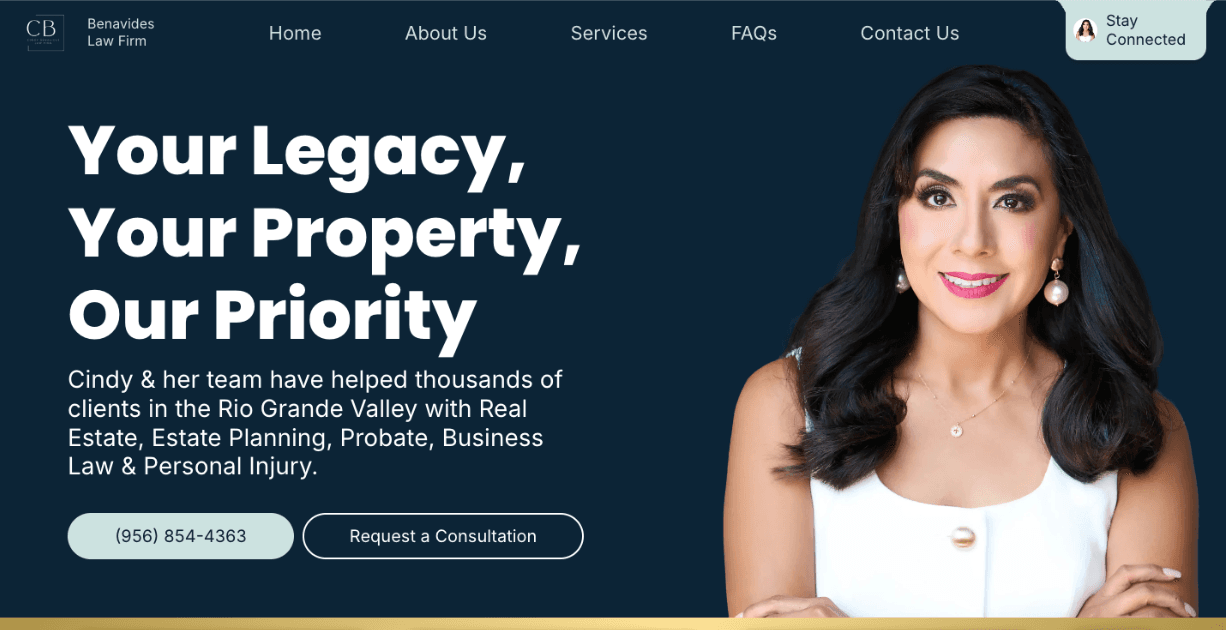 Benavides Law Firm, Cynthia Benavides, Attorney Lawyer in Weslaco, TX
