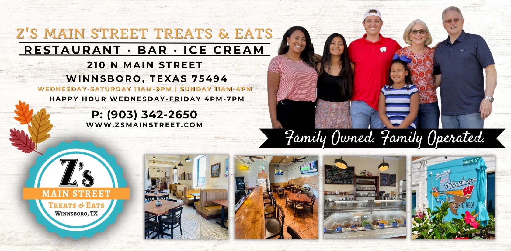 Z's Main Street Treats & Eats in Winnsboro, TX