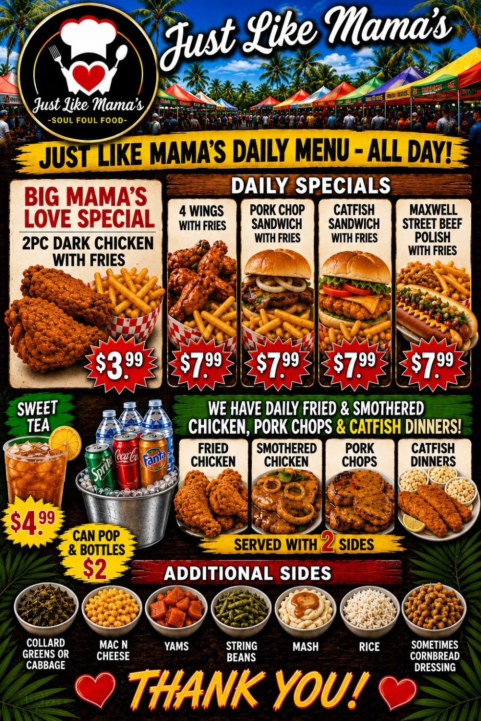 Just Like Mama's Restaurant & Private Dinning Experience in Maywood, IL