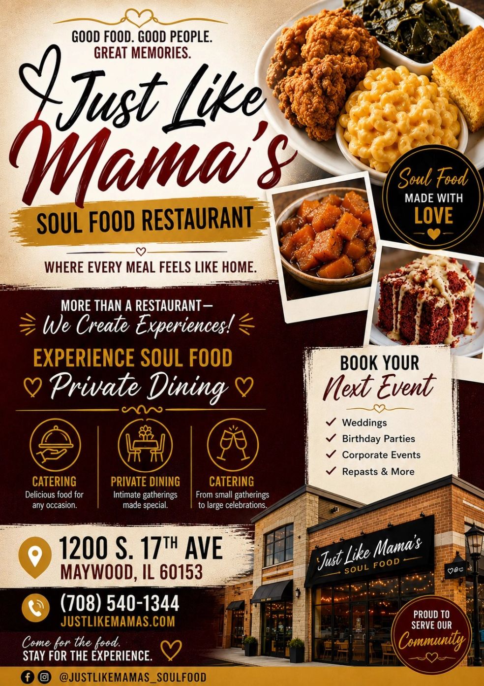 Just Like Mama's Restaurant & Private Dinning Experience in Maywood, IL (4)