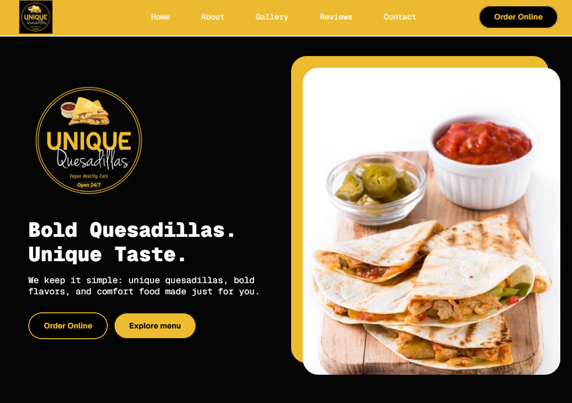 UNIQUE (VEGAN FRIENDLY) QUESADILLAS in Detroit, MI