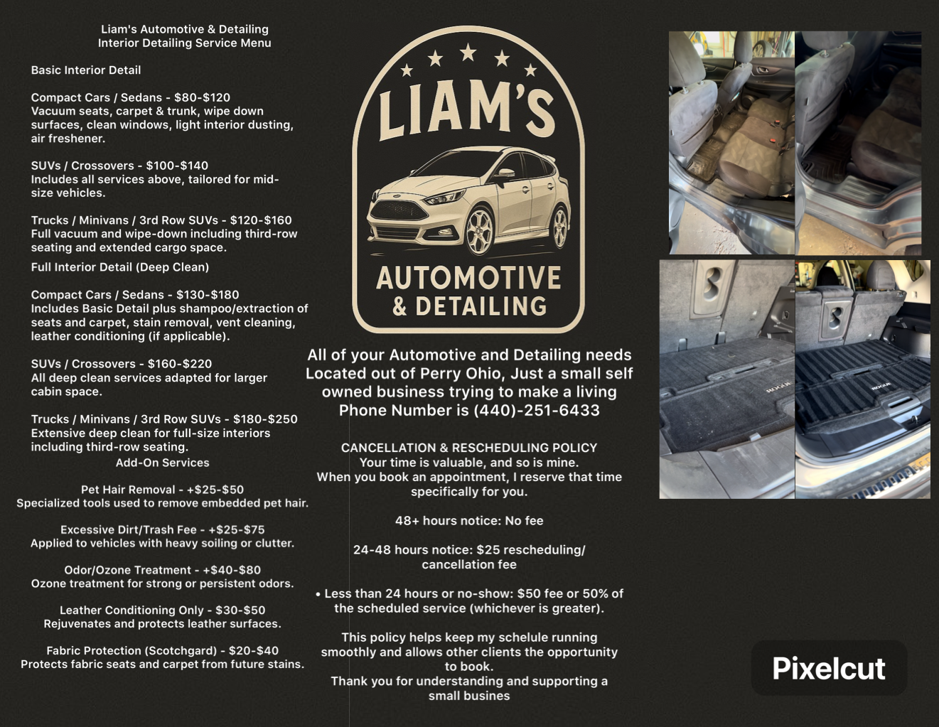 Liam’s Automotive & Detailing in Perry, OH