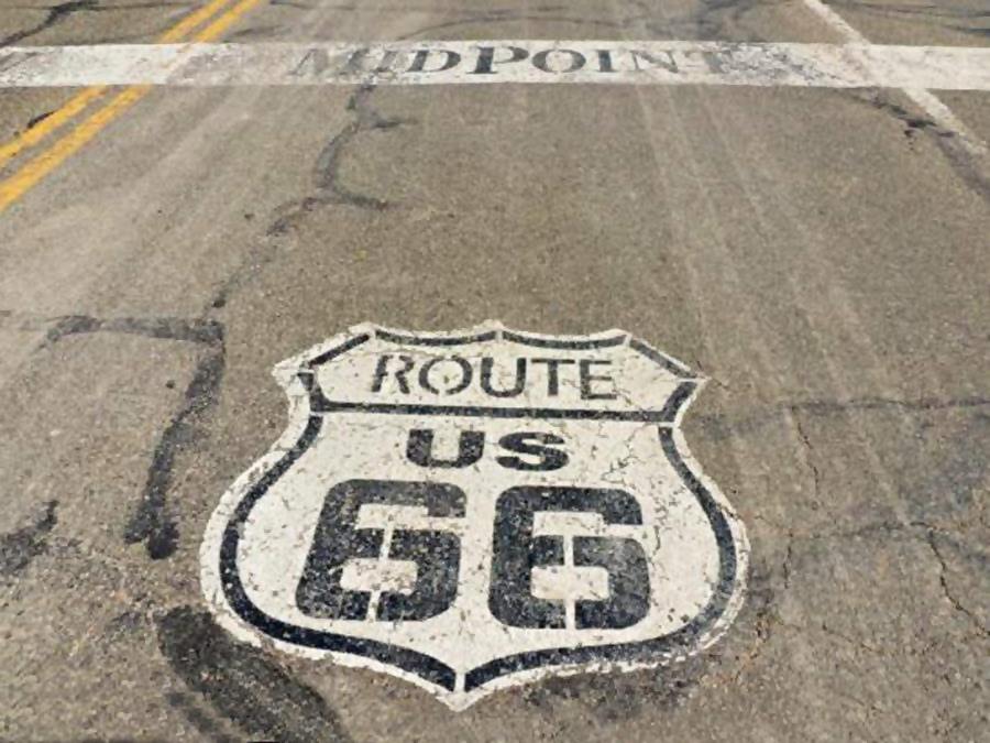 Midway Point of Route 66 in Adrian, TX (2)