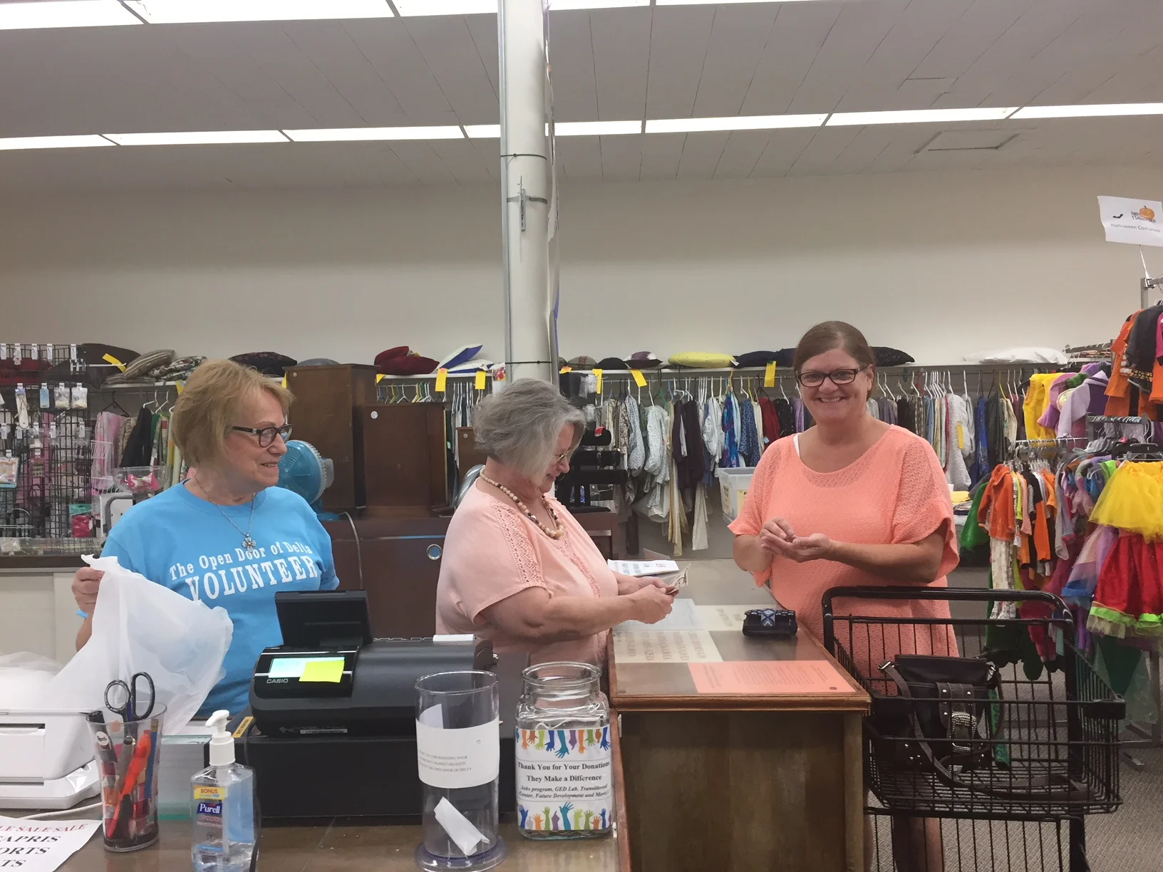 The Open Door of Delta Thrift Store in Delta, OH