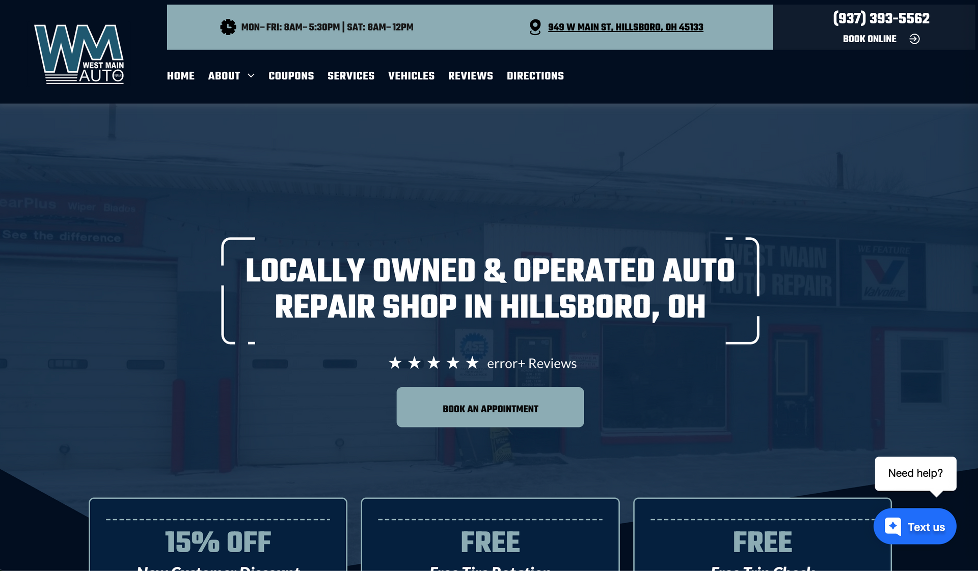 West Main Auto Repair in Hillsboro, OH