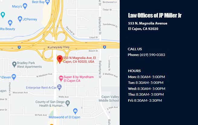 Law Offices Of JP Miller Jr. in El Cajon, CA (2)