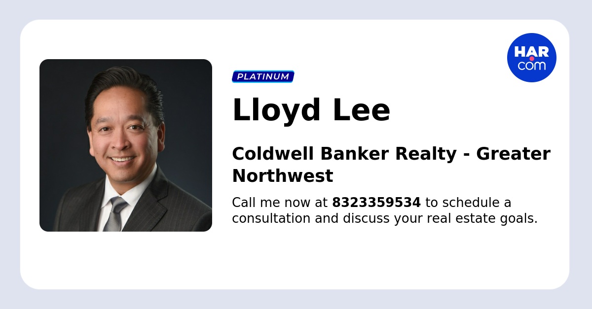 Lloyd Lee - Real Estate Broker in Cypress, TX