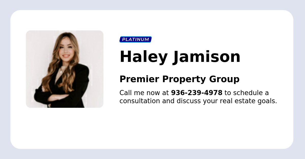 Haley Jamison, Realtor® - Premier Property Group in Livingston, TX