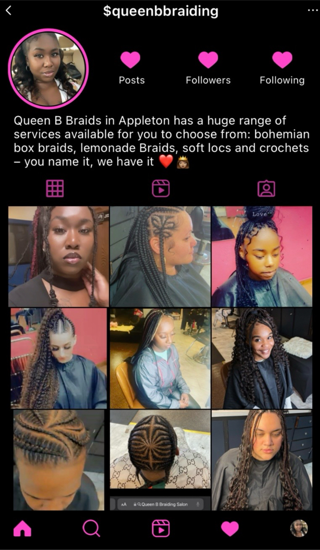 Queen B Braiding Salon in Appleton, WI