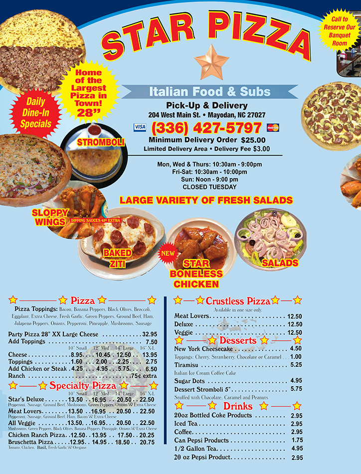 Star Pizza in Mayodan, NC (2)