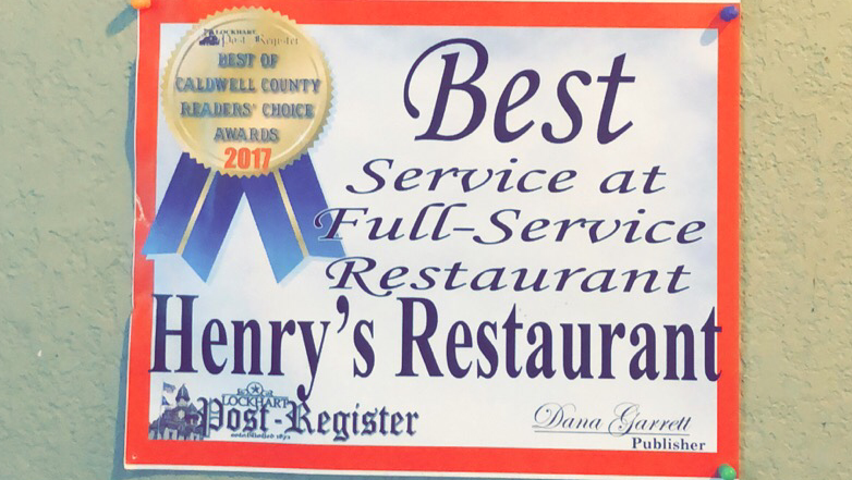 Henry's Restaurant in Lockhart, TX (2)