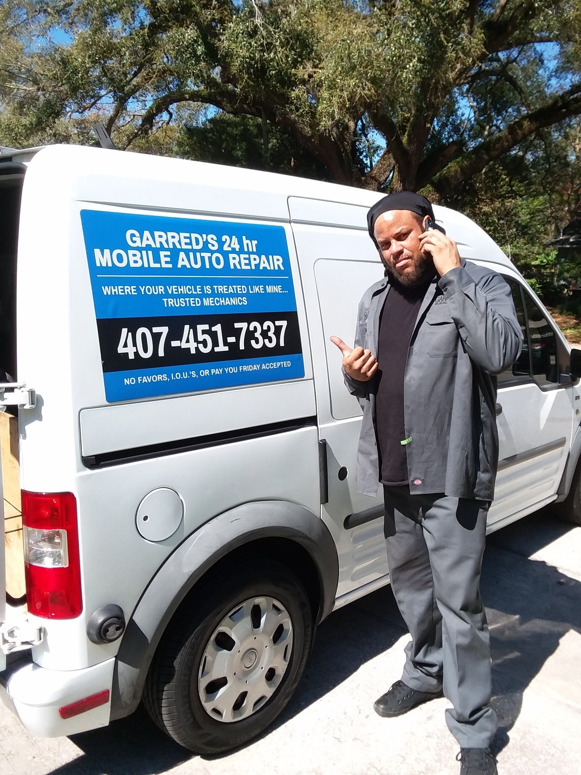 GARRED'S 24HR MOBILE AUTO REPAIR LLC. LICENSE # MV 109520 in Lake Mary, FL