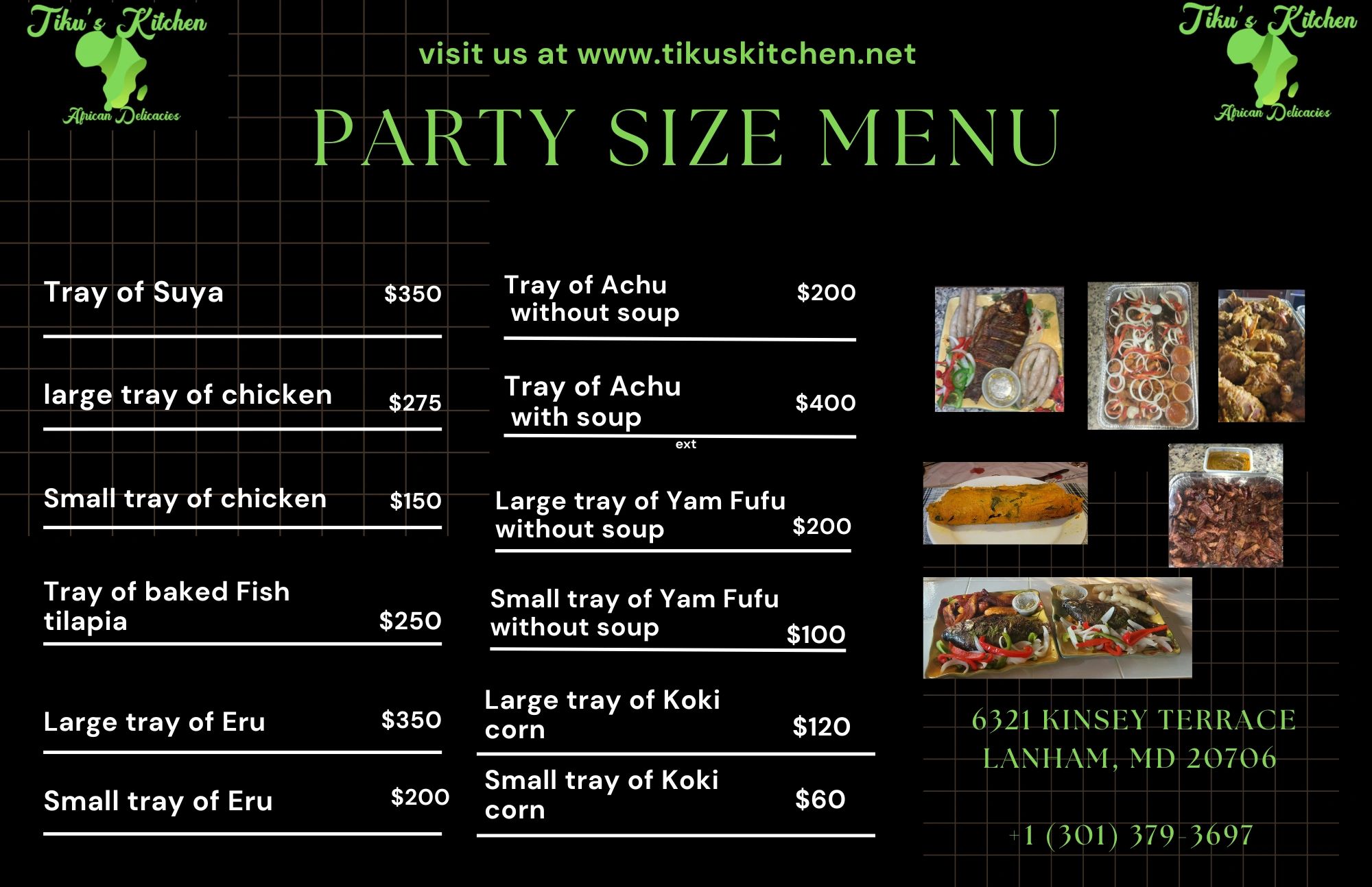 Tiku's Kitchen | African Delicacies in Lanham, MD