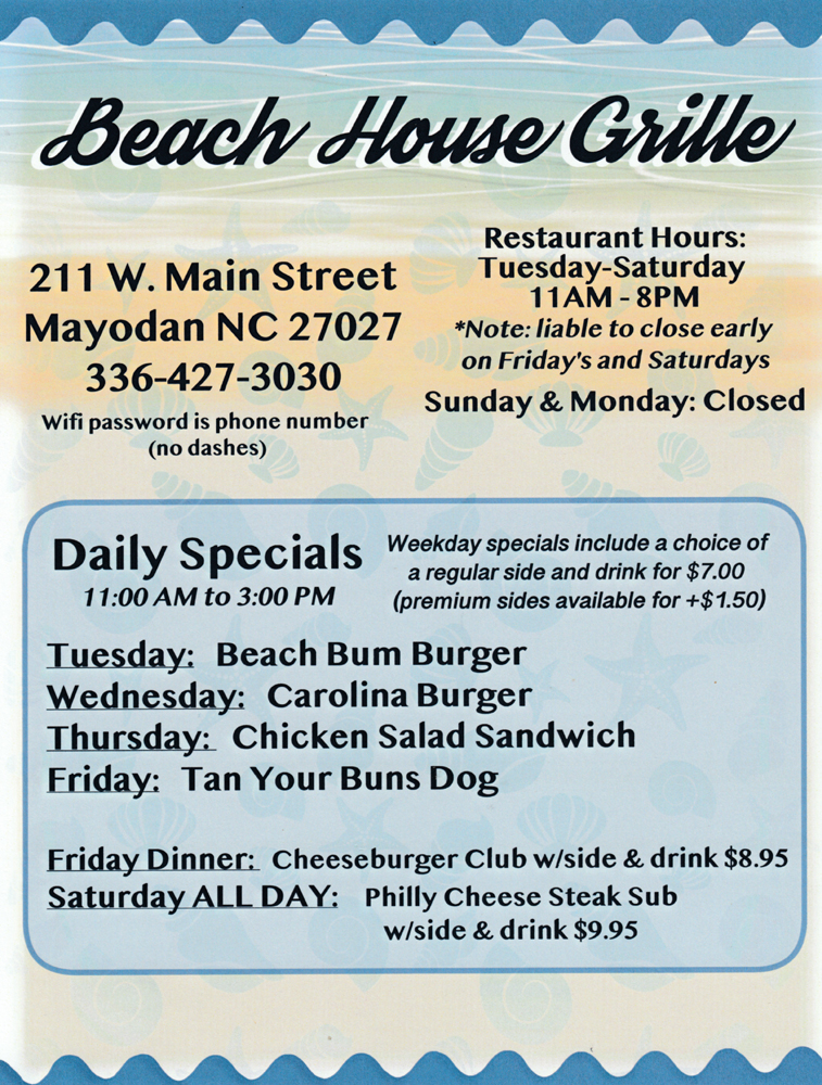 Beach House Grille in Mayodan, NC (5)