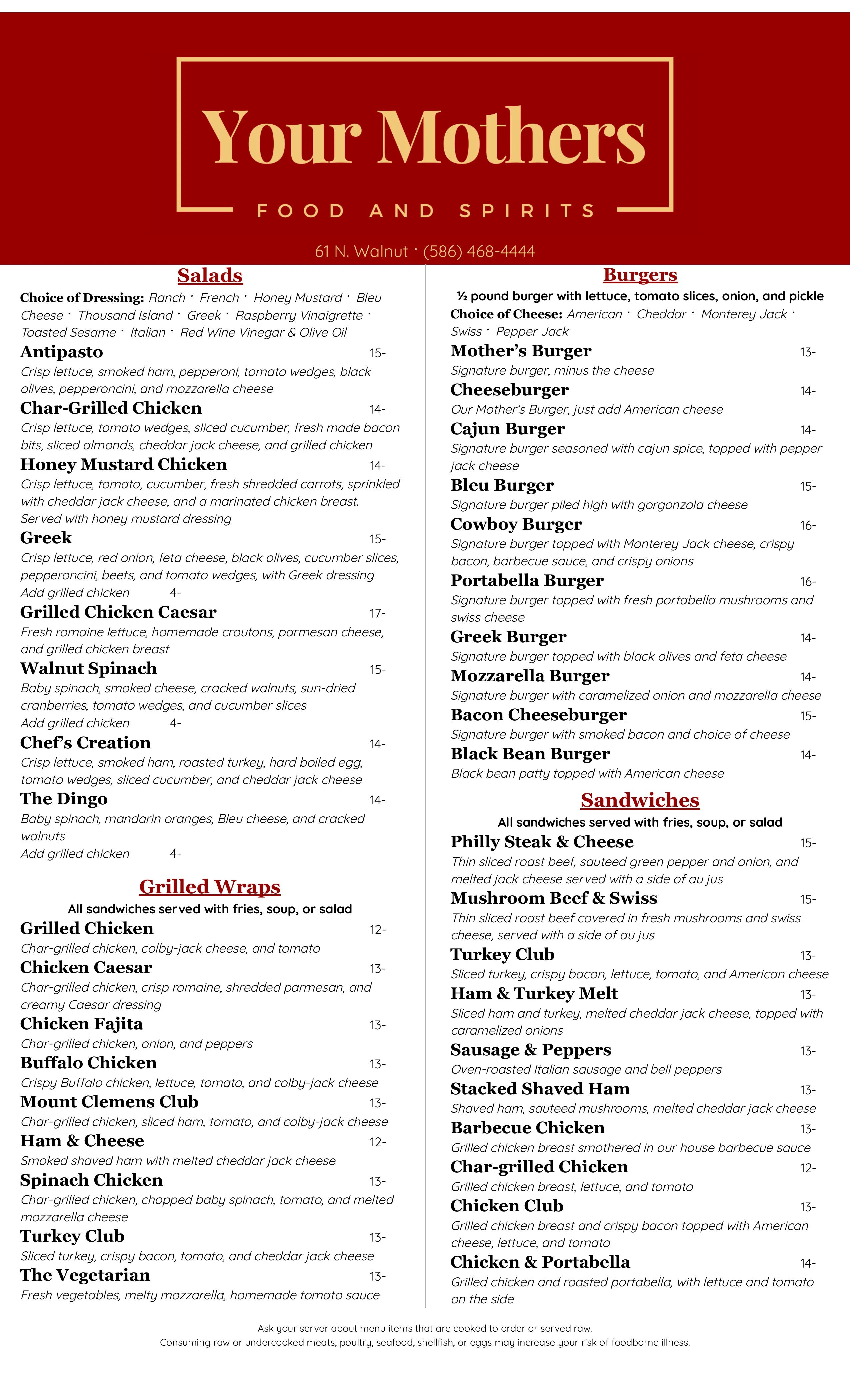 Your Mothers Food & Spirits in Mt Clemens, MI (3)
