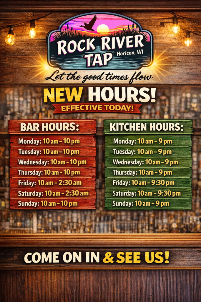 Rock River Tap in Horicon, WI