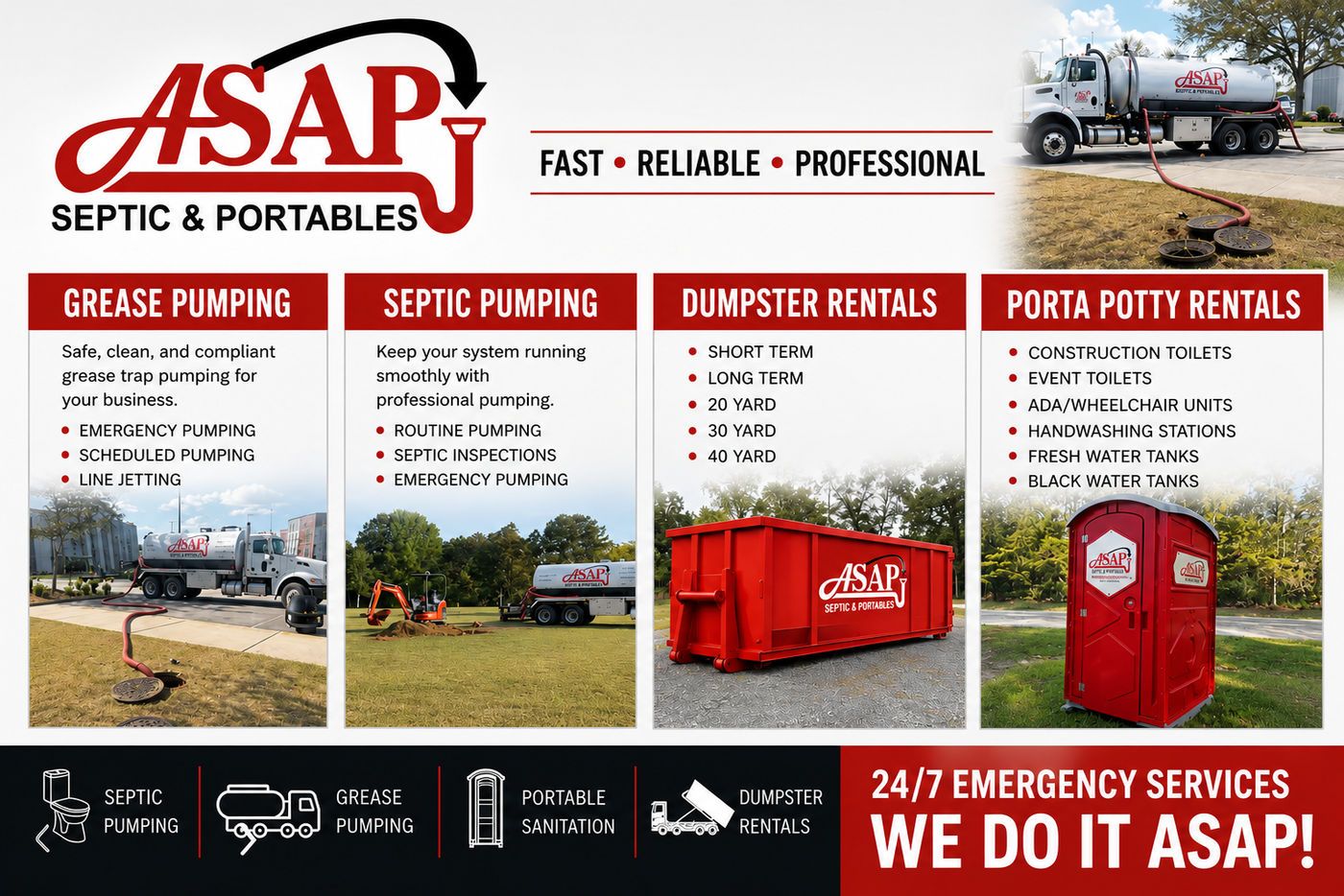 ASAP Septic & Portables in Cochran, GA