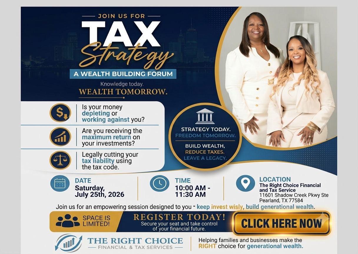 The Right Choice Financial & Tax Services in Pearland, TX