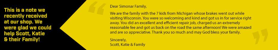 Simonar Service in Luxemburg, WI
