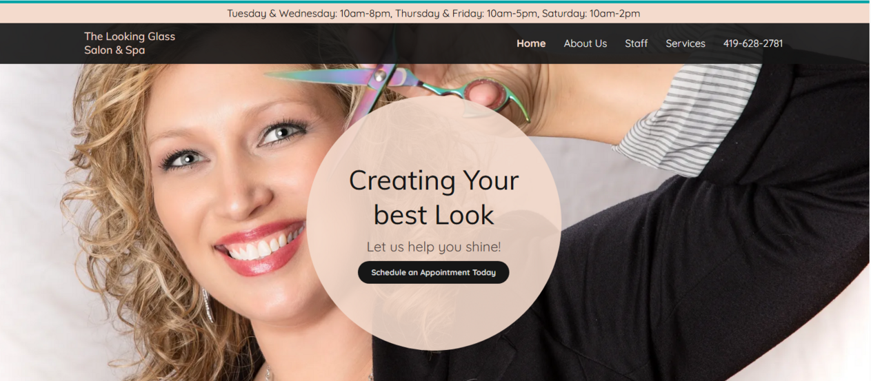 The Looking Glass Salon & Spa in Minster, OH