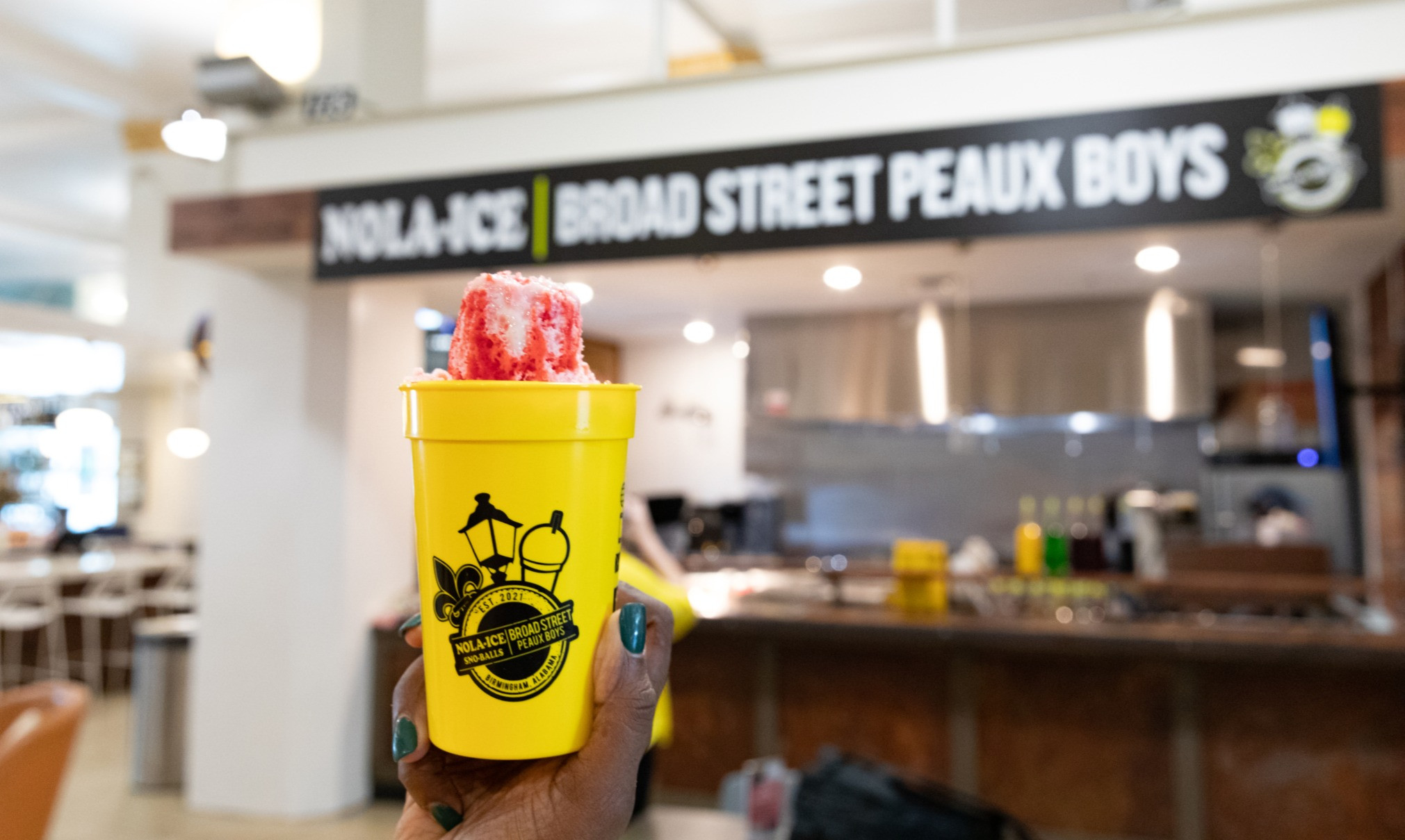 Nola Ice-Broad St Peaux Boys at the Pizitz Food Hall in Birmingham, AL