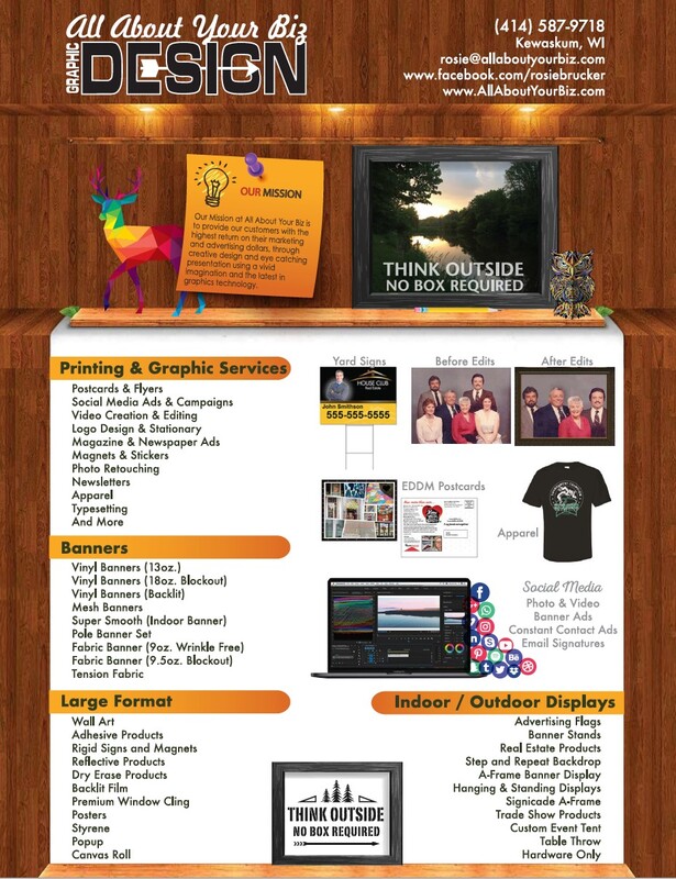 All About Your Biz Graphic Design in Kewaskum, WI