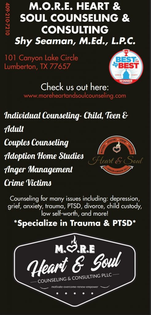 M.O.R.E. Heart & Soul Counseling & Consulting PLLC in Silsbee, TX (4)