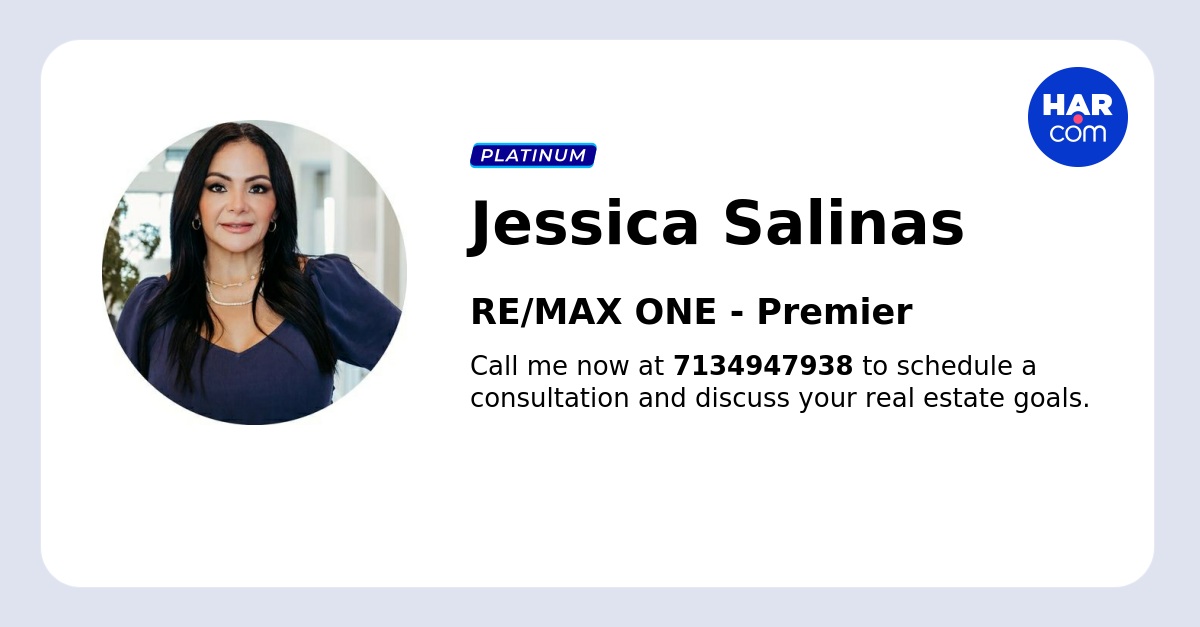 Jessica Salinas Re/Max One Real Estate Agent in Galena Park, TX