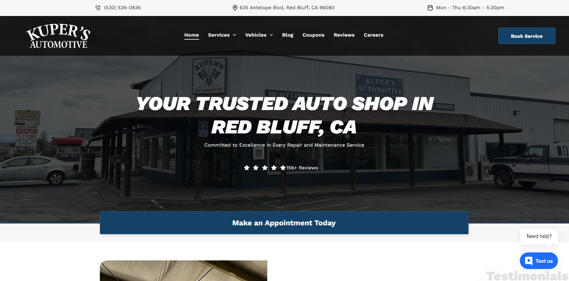 Kuper's Automotive Repair in Red Bluff, CA
