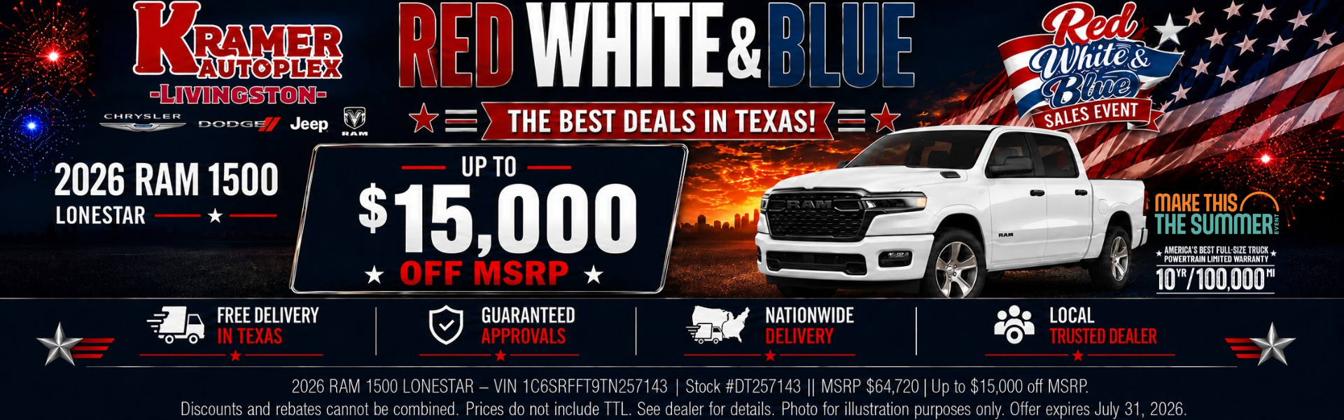 Kramer Chrysler Dodge Jeep Ram Livingston in Livingston, TX (6)