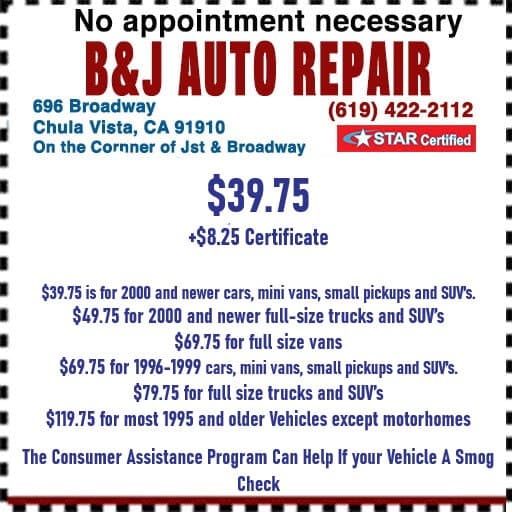 B & J Auto Repair Smog & Sales in Chula Vista, CA (2)