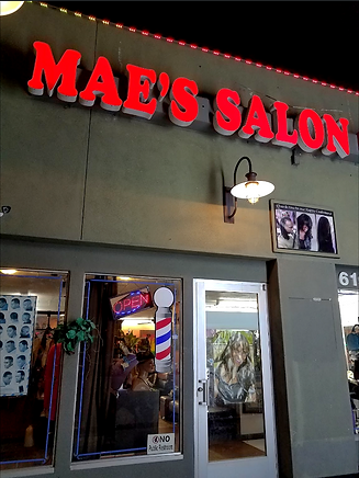 Mae's Beauty Salon in San Diego, CA