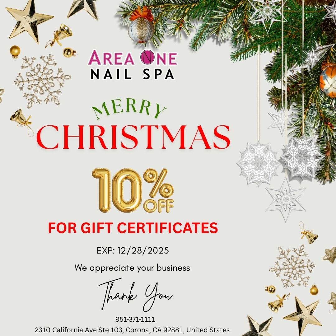 Area One Nail Spa in Corona, CA