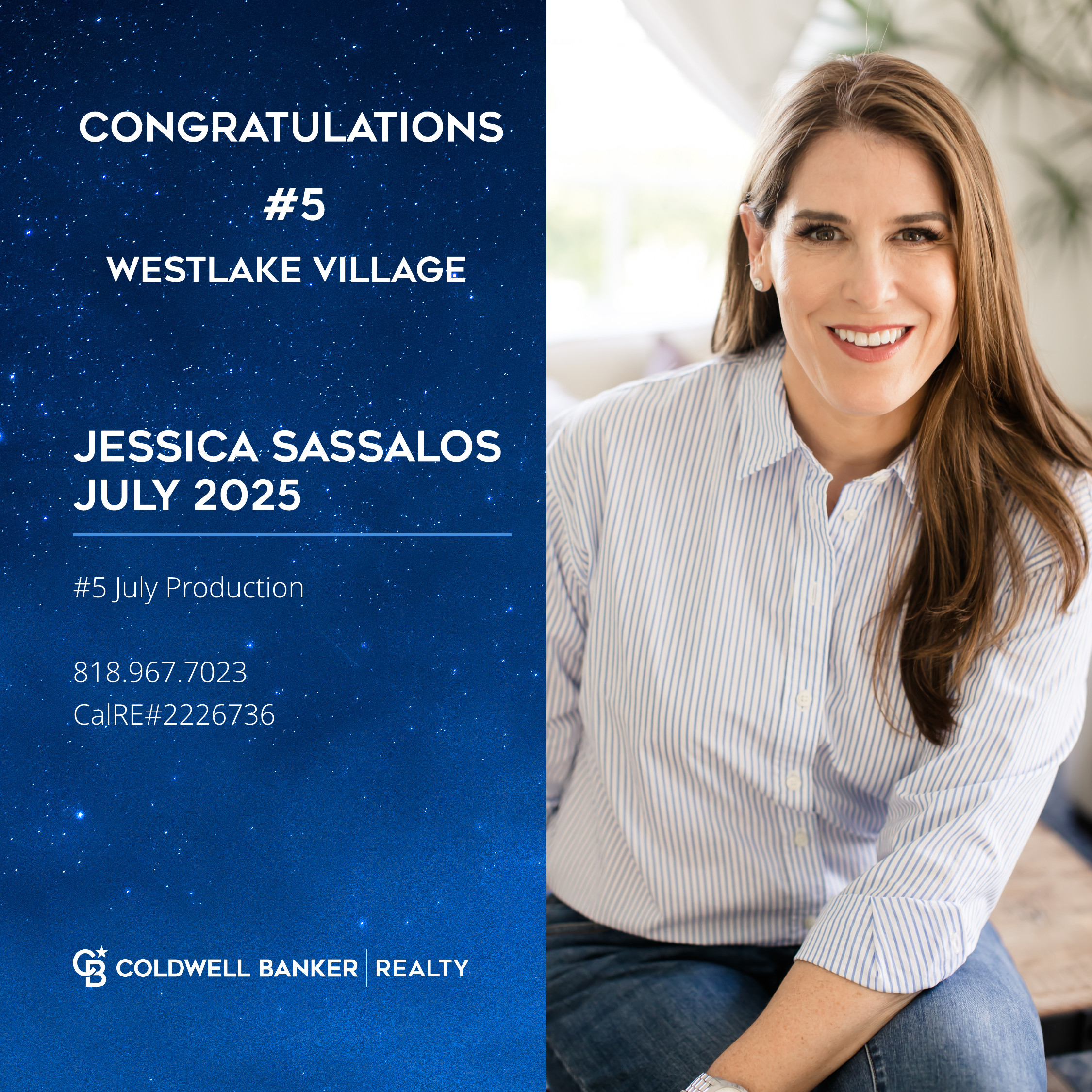 Jessica Sassalos, REALTOR® - COLDWELL BANKER REALTY in Westlake Village, CA