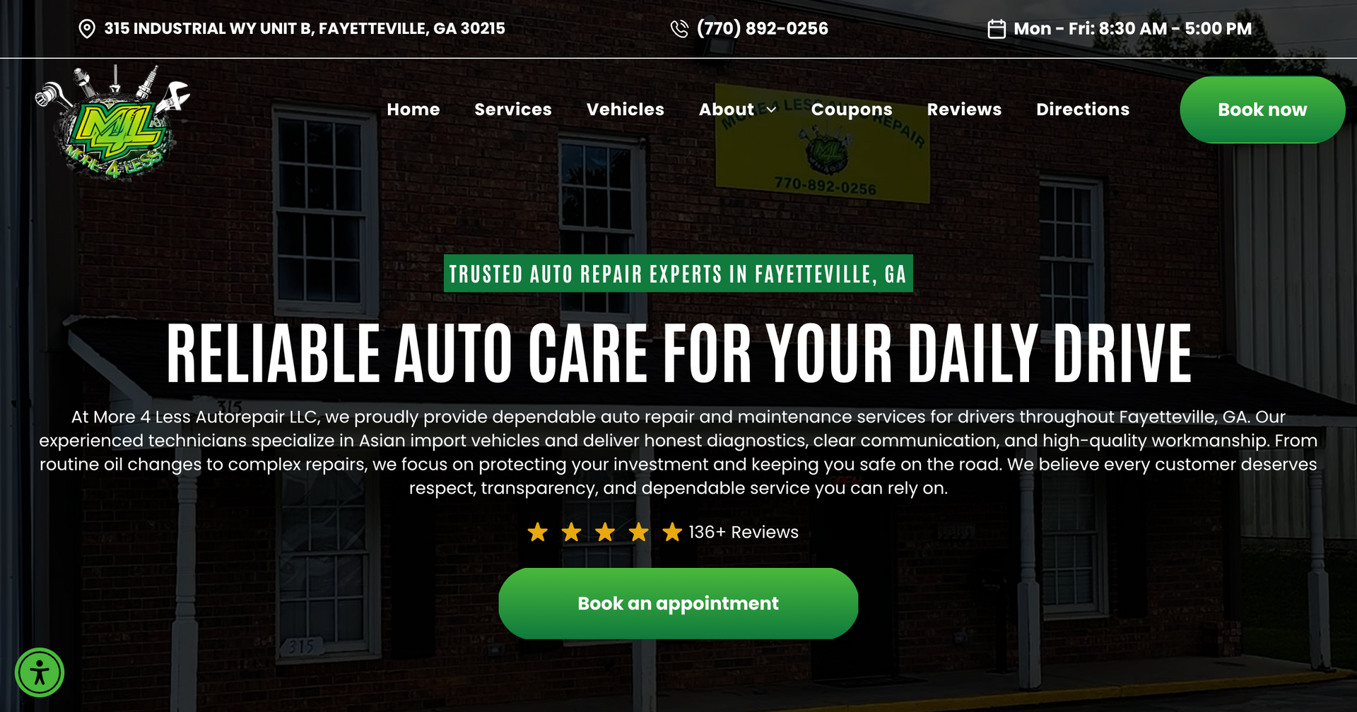More 4 Less Auto Repair and Sales in Fayetteville, GA
