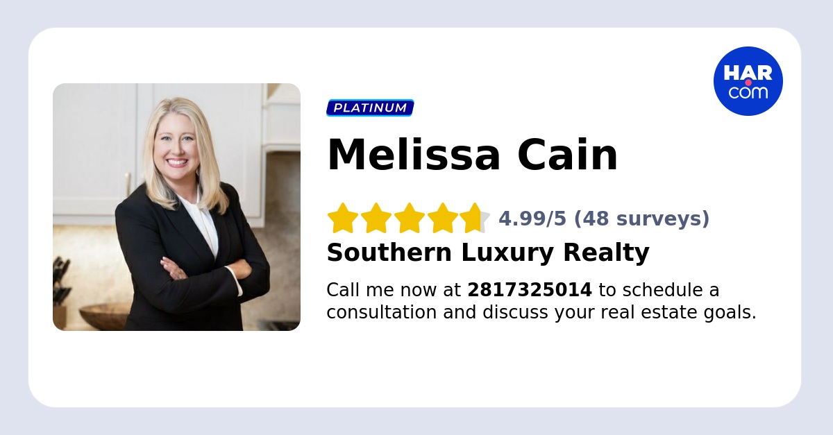 Melissa Cain, Broker & Real Estate Agent in Montgomery, TX