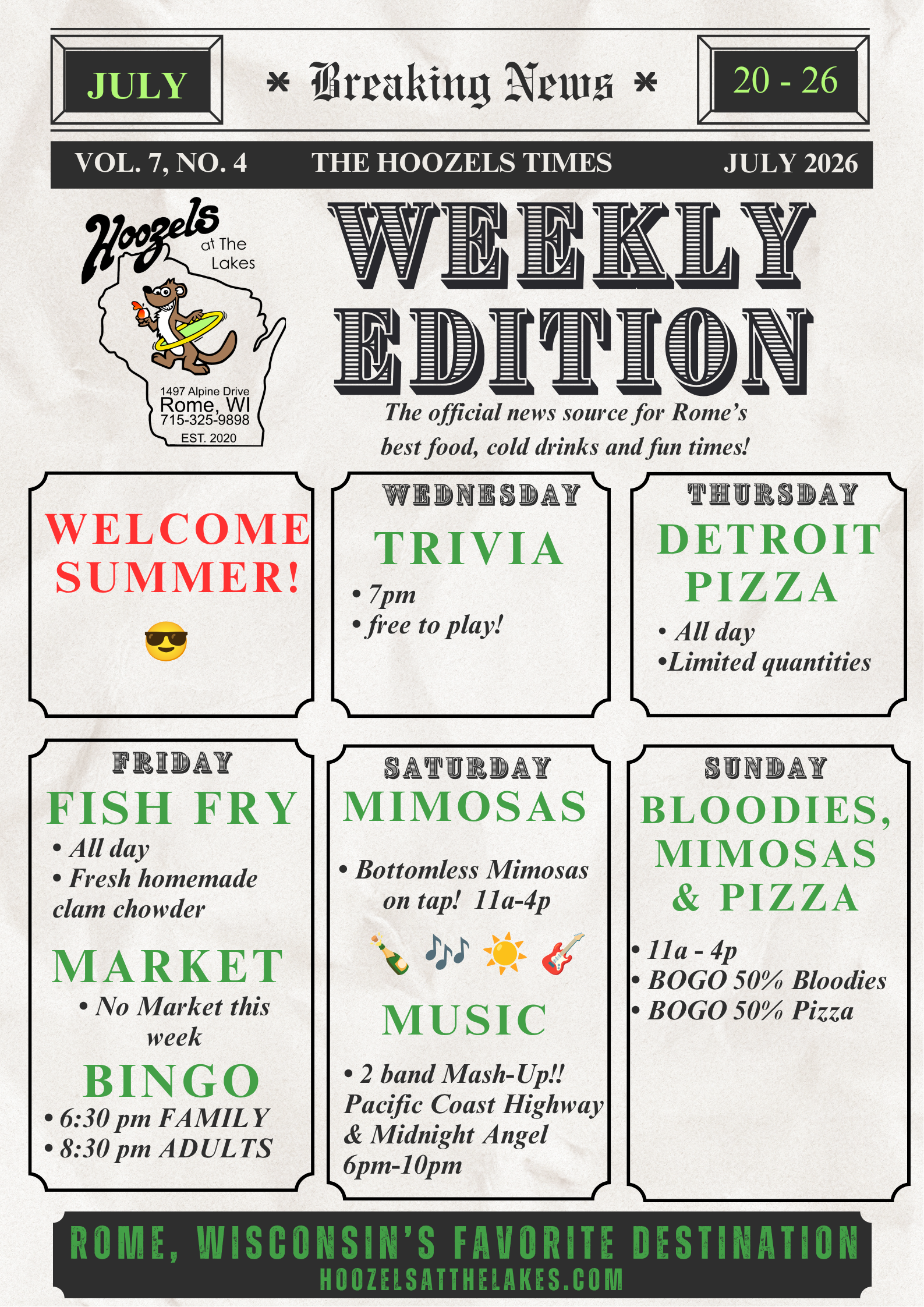 Hoozels at The Lakes in Nekoosa, WI