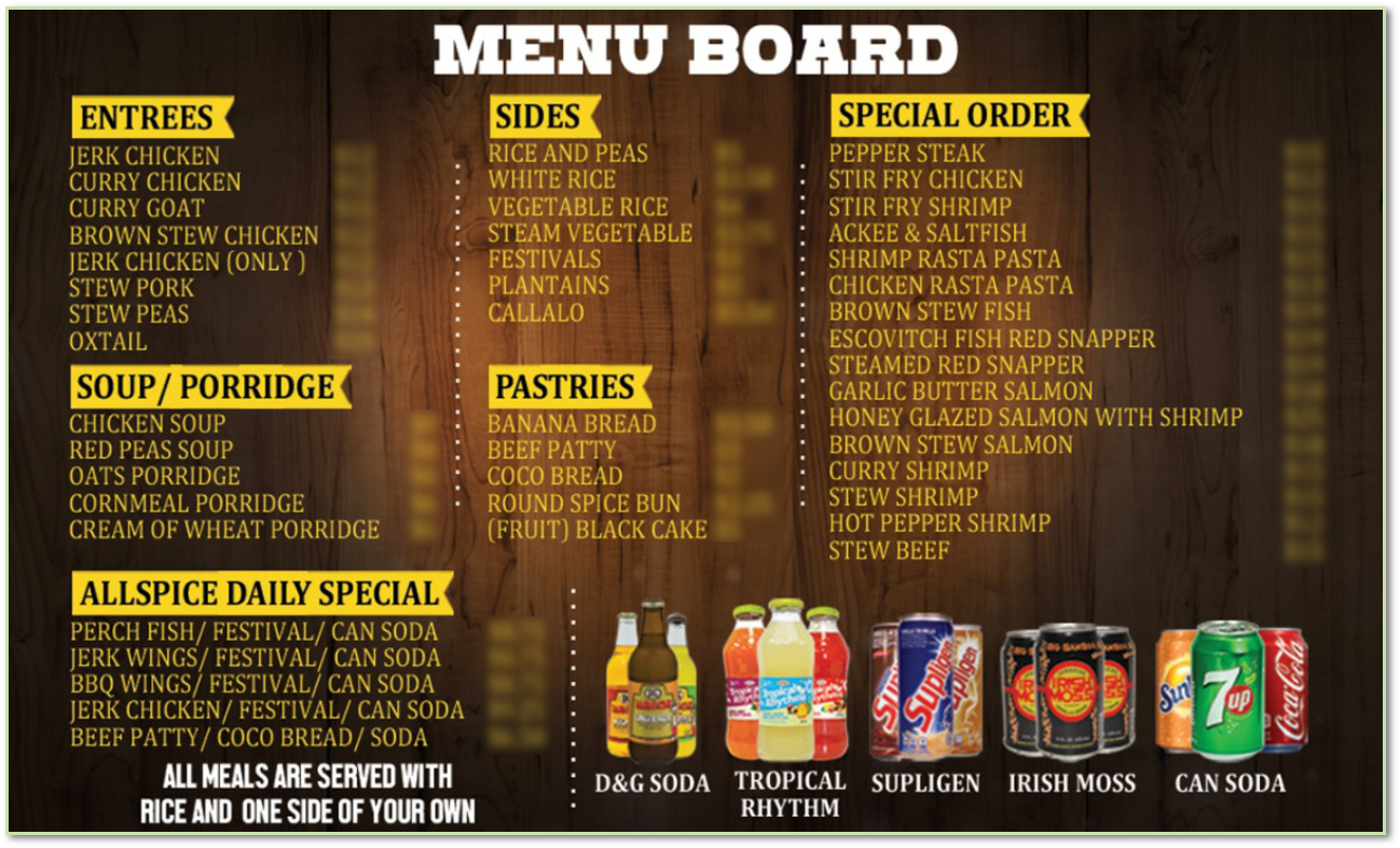 Allspice Jamaican Grill in Lancaster, SC