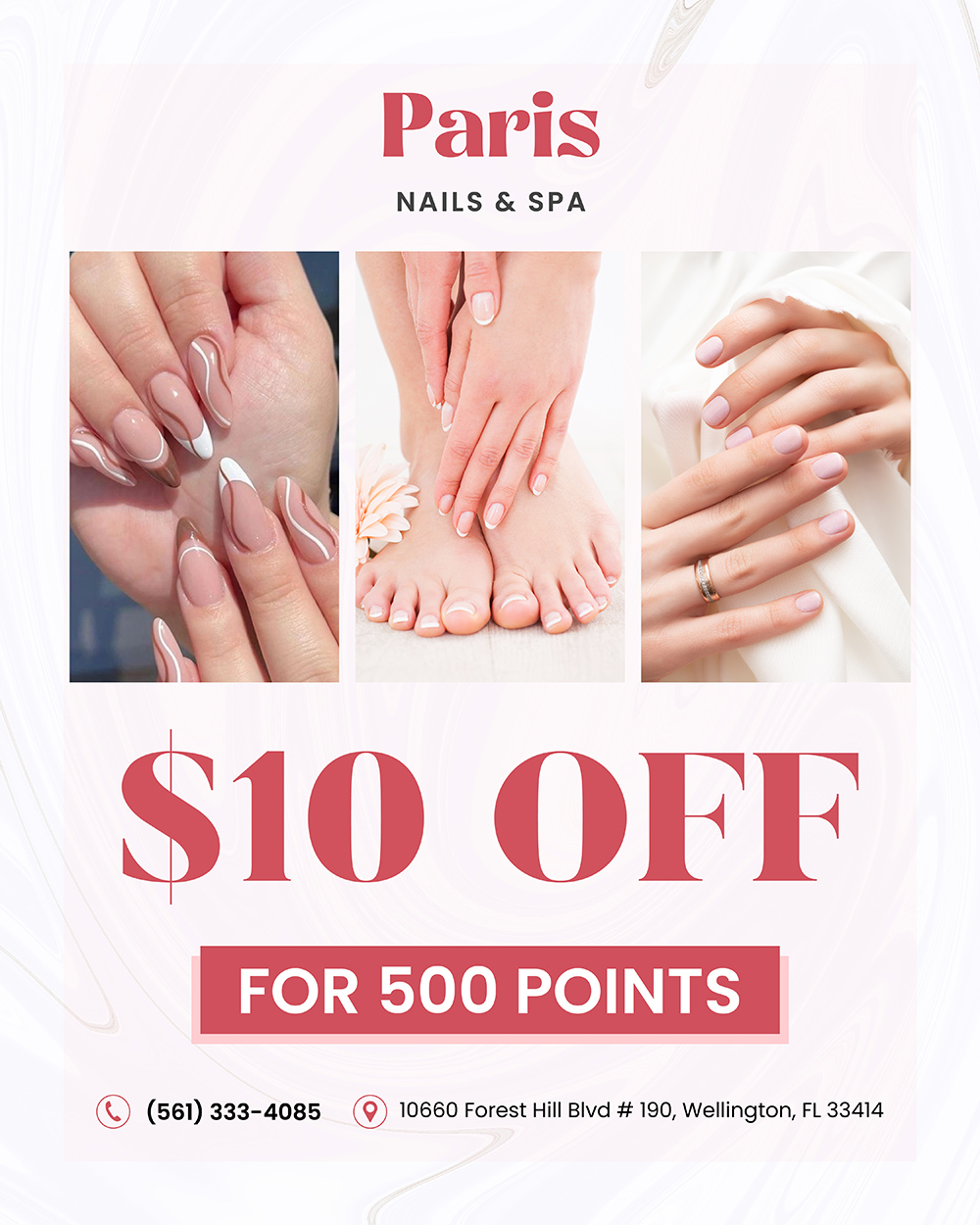 Paris Nails & Spa (20% OFF New Customers) in Wellington, FL