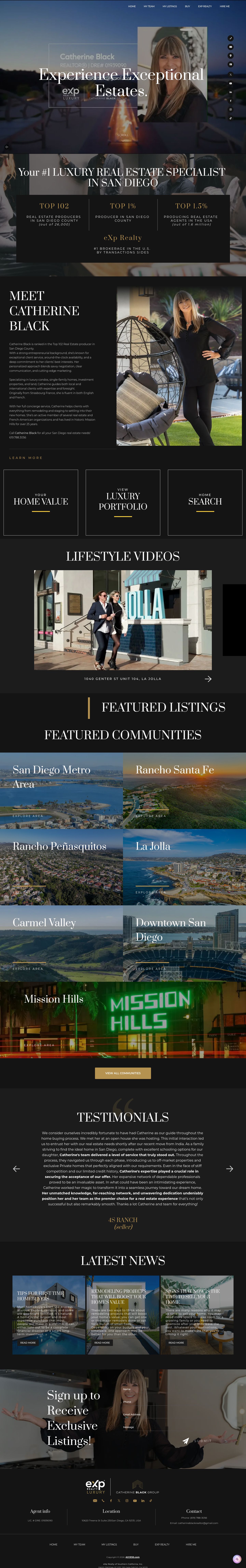 Catherine Black | eXp Realty DRE: 01939090 | San Diego Realtor in La Mesa, CA