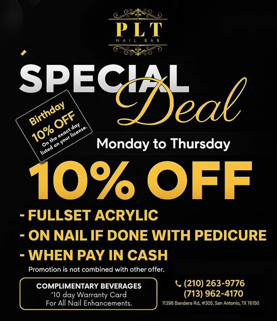 PLT NAIL BAR SAN ANTONIO in San Antonio, TX