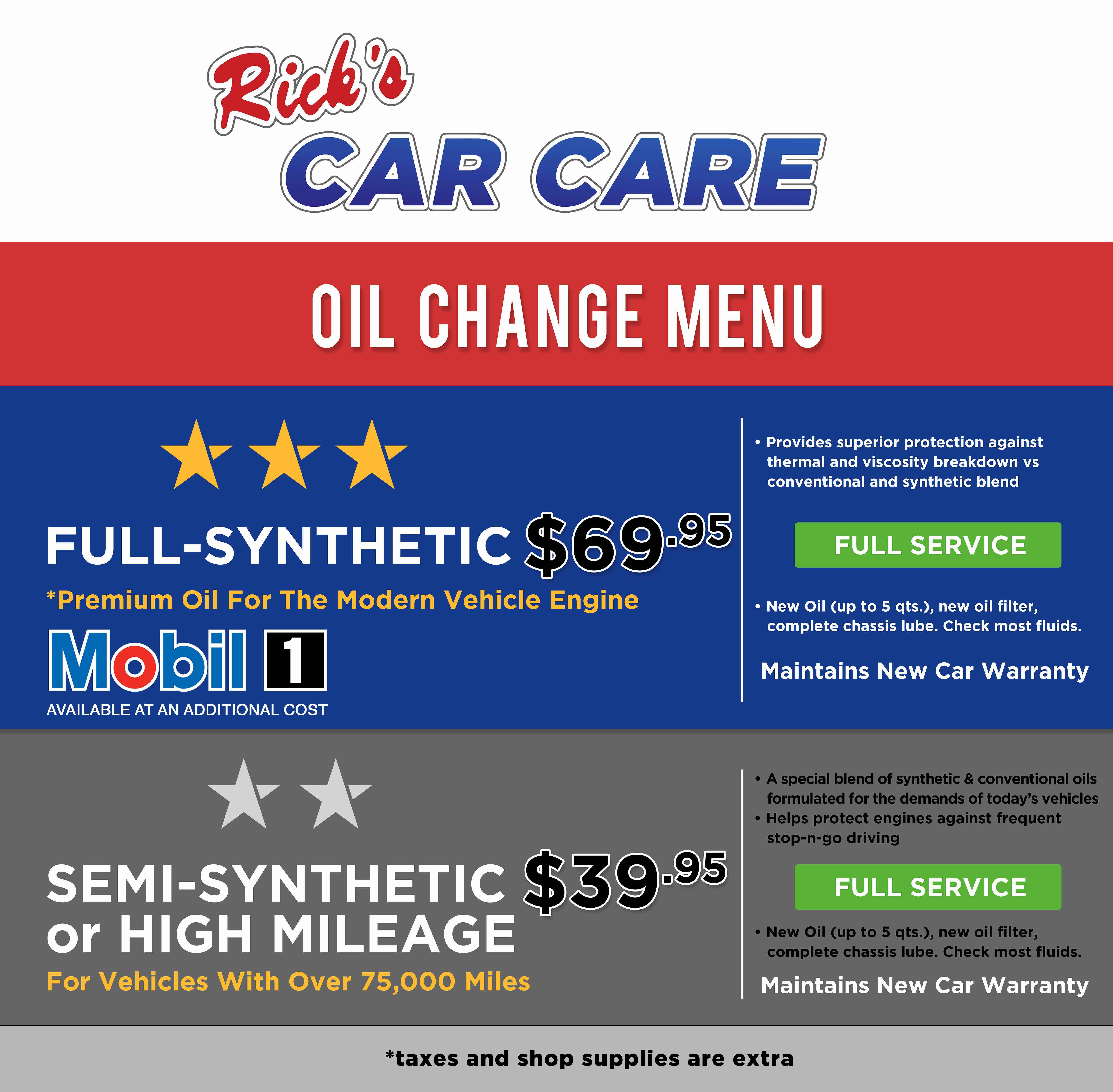 Rick's Car Care in Mequon, WI