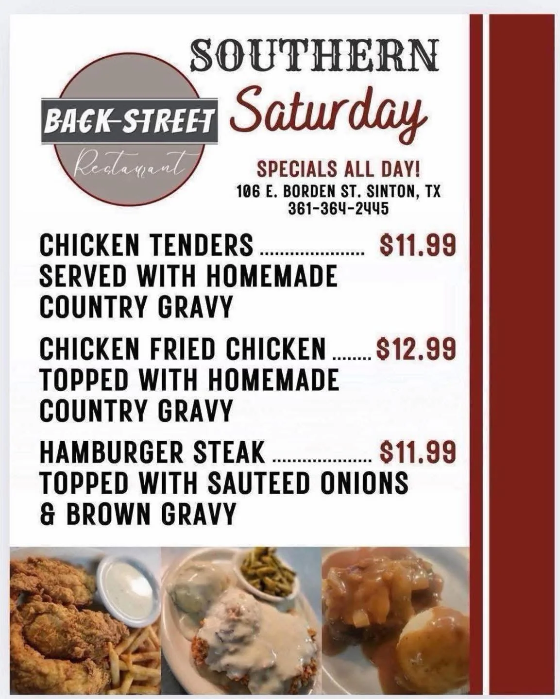 Back Street Restaurant in Sinton, TX (3)