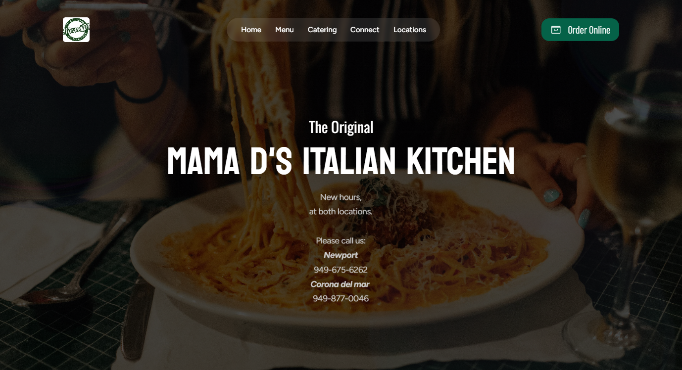 The Original Mama D's Italian Kitchen in Newport Beach, CA